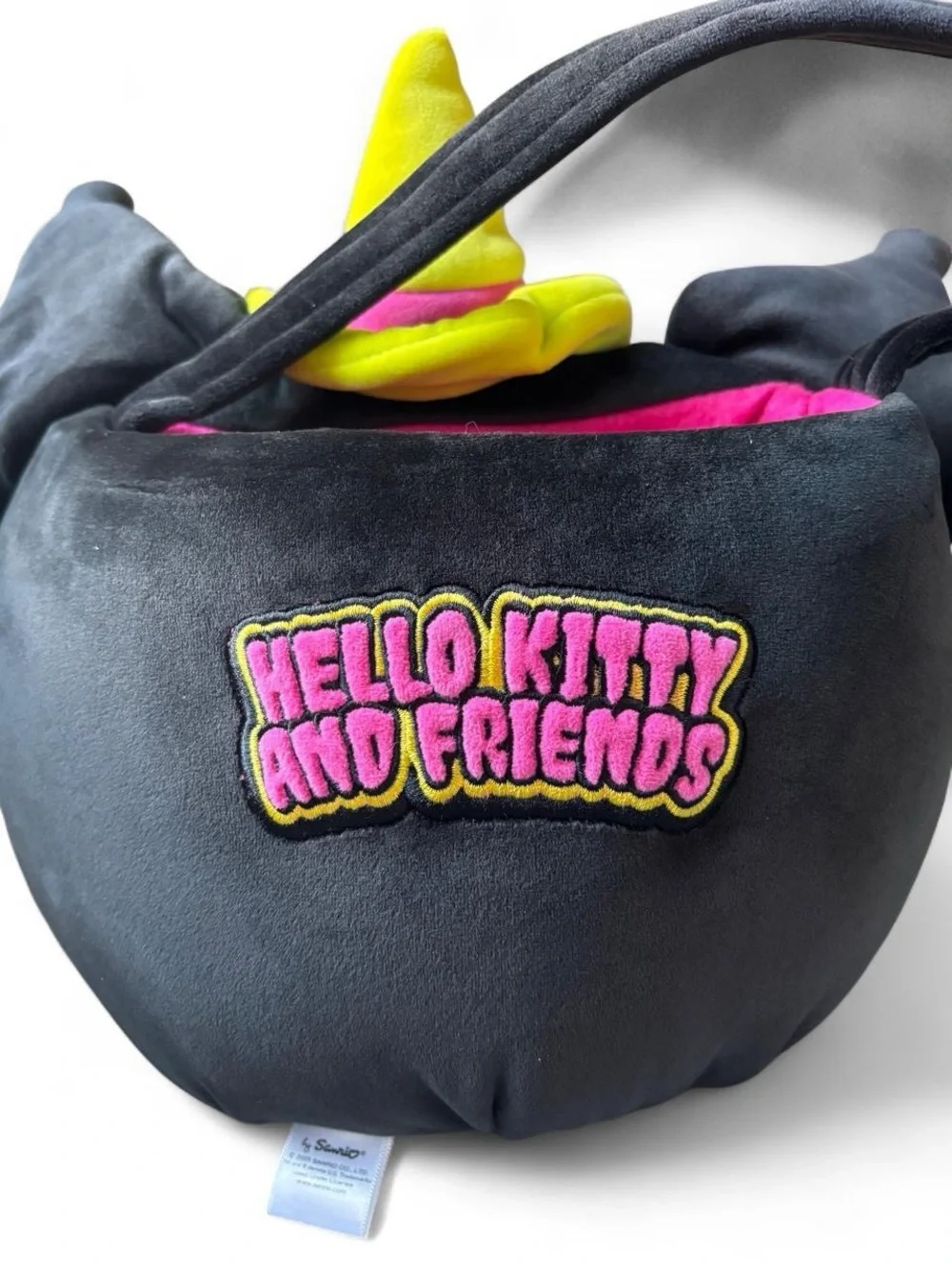 Kuromi Plush Halloween Treat Bag in Black